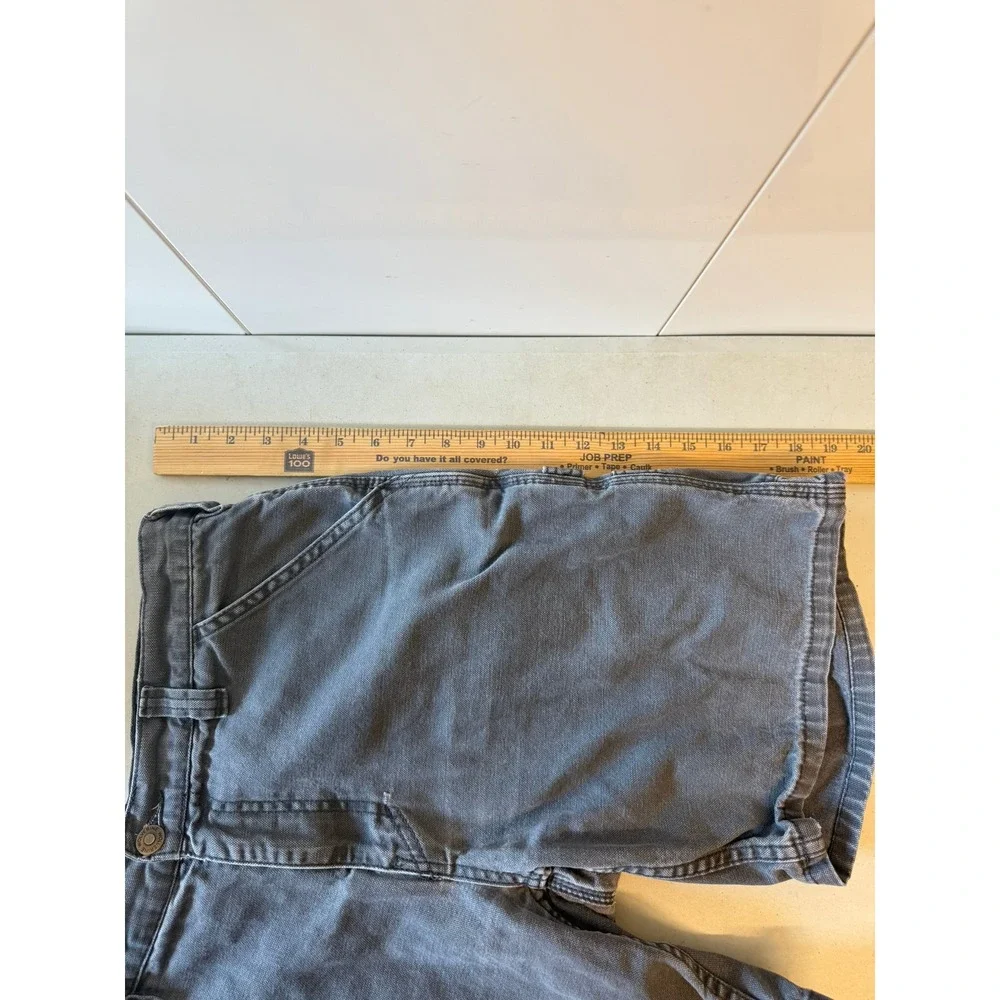 Wolverine Mens Carpenter Shorts Gray Canvas Utility Workwear Size 34